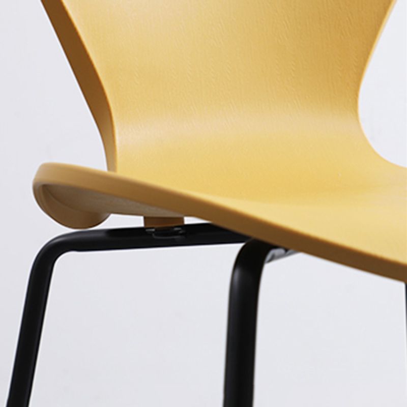 Industrial Style Plastic Dining Armless Chair Solid Back Dining Side Chair Clearhalo ' kitchen&dining_furn' 'Dining Chairs' 'Dining Tables & Seating' 'dining_chair' 'furn' 'furn_dining_chair' 'Furniture' 'furniture_dining_chair' 'Kitchen & Dining Furniture' 'kitchen' 1200x1200_ac484c06-6243-4641-a908-6b7f79d23c12