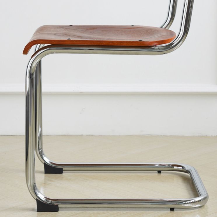 Estilo contemporáneo Silla lateral de comedor de madera de madera abierta para el hogar para el hogar