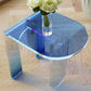 14" Wide Glam Side Table 3 Legs Acrylic Accent Side Table for Bedroom