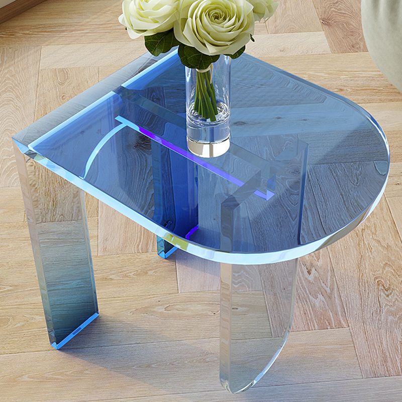 14" Wide Glam Side Table 3 Legs Acrylic Accent Side Table for Bedroom