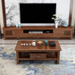 Traditional TV Media Stand Open Shelving Rubberwood TV Stand Console with Drawers Clearhalo 'furn' 'furn_tv_stands_entertainment_centers' 'Furniture' 'Living Room Furniture' 'TV Stands & Entertainment Centers' 'TV Stands & Media Storage Furniture' 'tv_stands_entertainment_centers' 1200x1200_ac4bbeaf-b7aa-41ab-8e71-f2e408f17cad