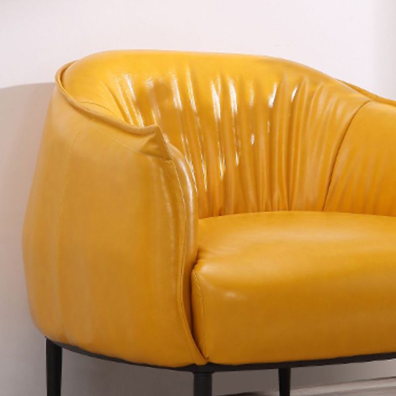 Faux Leather Chair32.6" L x 31.8" W x 29.9" H Arms Included Chair for Bedroom Clearhalo 'Accent Chairs' 'accent_chairs' 'Chairs & Seating' 'Furniture' 'furniture_accent_chairs' 'Living Room Furniture' 1200x1200_ac4cd820-35e7-466a-81a0-25edc035c48a