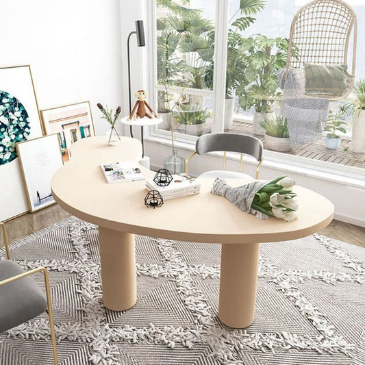 Contemporary Free Form Office Desk Pine Writing Desk for Home Clearhalo 'furn' 'furn_office_desk' 'Furniture' 'Office Desks' 'Office Furniture' 'office_desk' 1200x1200_ac4dce51-99c5-42ee-90fb-5e37babccfe7