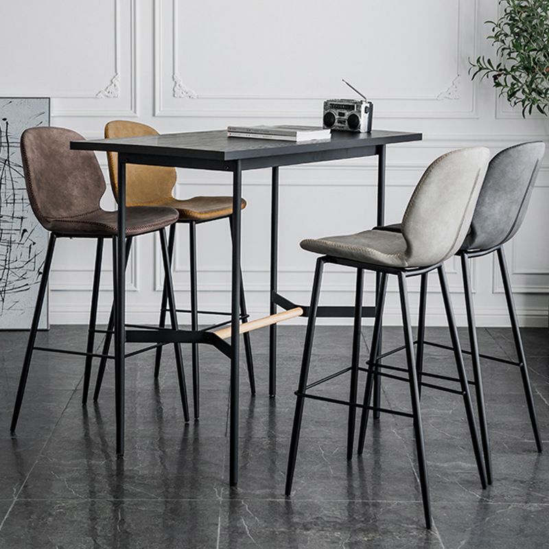Contemporary Faux Leather Bar Stool 41.5" Indoor Barstool (Set of 2) Clearhalo 'Bar Furniture' 'Bar Stools' 'bar_stools' 'furn' 'furn_bar_stools' 'furniture_bar_stools' 'Kitchen & Dining Furniture' 'kitchen&dining_furn' 'kitchen' 'kitchen_furn' Furniture' 1200x1200_ac4ec94a-70c5-4a38-a611-96cfa1867ac3