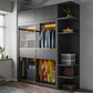 Grey Contemporary Wardrobe Closet Sliding Wardrobe Armoire with Drawer Clearhalo 'Armoires & Wardrobes' 'armoires_wardrobes' 'Bedroom Furniture' 'furn' 'furn_armoires_wardrobes' 'Furniture' 1200x1200_ac50fcf2-60fc-4e18-82ee-7b73b10cdb34