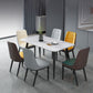 Modern Rectangle Shape White Dining Table Sintered Stone Dining Table with 4 Legs Base Clearhalo ' dining_table' 'Dining Tables & Seating' 'Dining Tables' 'furn' 'furn_dining_table' 'Furniture' 'furniture_dining_table' 'Kitchen & Dining Furniture' 'kitchen&dining_furn' 'kitchen' 'kitchen_dining_table' 1200x1200_ac51c6ee-8f02-4e67-885b-077da7849dc9
