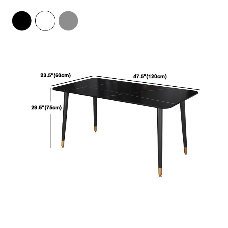 Moderne rechthoek dinerset 1/2/5/7 stuks restaurant eettafel met stoelen