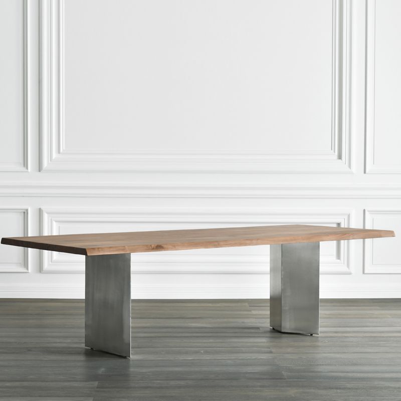 Rectangle Dining Room Table Industrial Kitchen Desk with Double Pedestal Clearhalo 'Dining Tables & Seating' 'Dining Tables' 'dining_table' 'furn' 'furn_dining_table' 'Furniture' 'Kitchen & Dining Furniture' 1200x1200_ac526381-f7ac-4746-9ff3-b4022d3c9c20