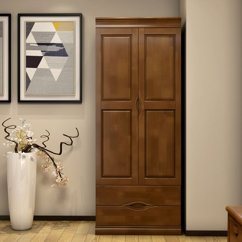 Armoire traditionnelle en caoutchouc avec tiroirs armoire finale mate pour la maison