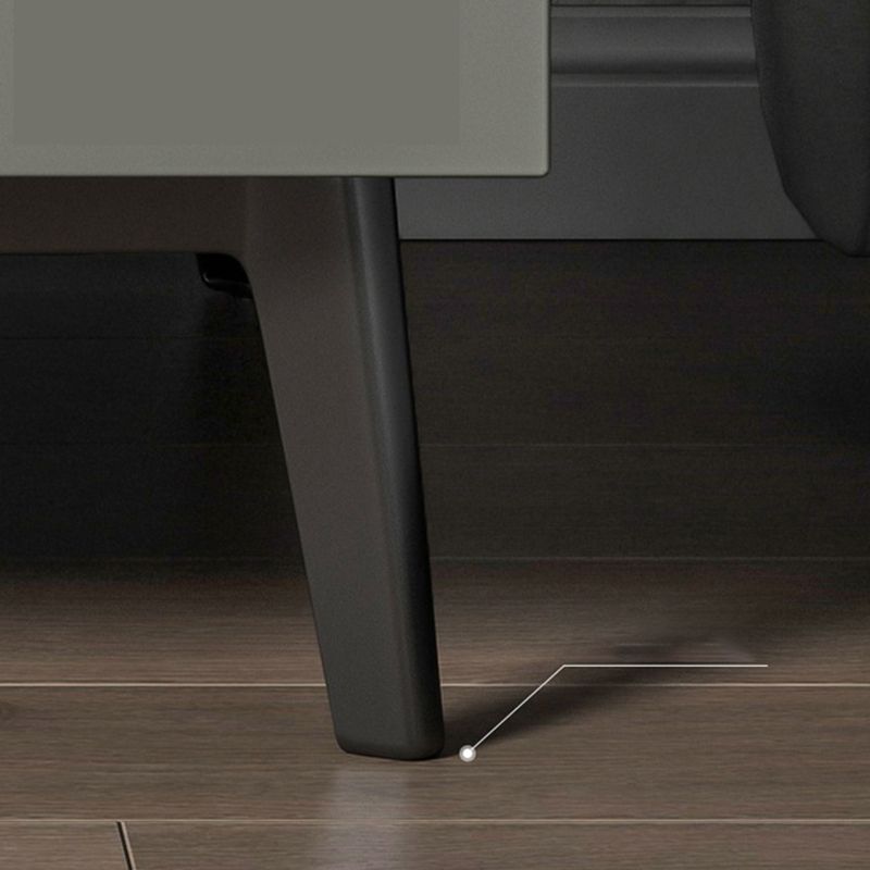 2つの引き出し付きのコンテンポラリーナイトテーブルフェイクウッドベッドサイドキャビネット