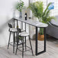 Contemporary Style Bar Table Bar Faux Marble Bar Desk with Sled Base Clearhalo 'Bar Furniture' 'Bar Tables' 'bar_tables' 'furn' 'furn_bar_tables' 'Furniture' 'Kitchen & Dining Furniture' 1200x1200_ac57fda1-f8c9-437e-bc4f-a768d0035bad