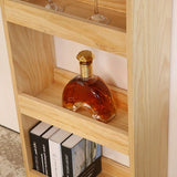 Woonkamer cocktailbar tafel moderne dubbele voetstuk pub hoogte eettafel in natuurlijk