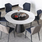 Modern Style Round Shape Dining Set Sintered Stone Top Dining Table Furniture for Restaurant Clearhalo 'Dining Room Sets' 'Dining Tables & Seating' 'dining_room_set' 'furn' 'furn_dining_room_set' 'Furniture' 'furniture_dining_room_set' 'Kitchen & Dining Furniture' 'kitchen&dining_furn' 'kitchen' 1200x1200_ac5c2ba2-086b-4efe-affb-dd2a89a6d529