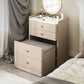 Cadre rocheux de style moderne commode de tiroir en bois massif en bois massif gris / marron clair