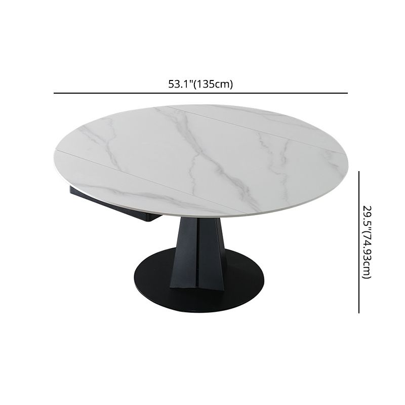 Modern Kitchen Dining Room Set with Sintered Stone Top and Black Base Dining Furniture Clearhalo 'Dining Room Sets' 'Dining Tables & Seating' 'dining_room_set' 'furn' 'furn_dining_room_set' 'Furniture' 'furniture_dining_room_set' 'Kitchen & Dining Furniture' 'kitchen&dining_furn' 'kitchen' 1200x1200_ac5dc81a-309d-4839-b857-2df7b0307010