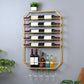Metal Wall Mounted Wine Rack 27.5"L x 39"H Wine Stemware Holder
