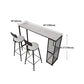 White Marble Kitchen Counter-height Pub Table Rectangle Bar Dining Table Clearhalo 'Bar Furniture' 'Bar Tables' 'bar_tables' 'furn' 'furn_bar_tables' 'Furniture' 'furniture_bar_tables' 'Kitchen & Dining Furniture' 'kitchen&dining_furn' 'kitchen' 1200x1200_ac6020f5-330c-4c6f-ba21-aa5b91d05ad2