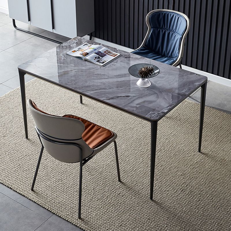 Industrial Style Home Side Chair Set Leather Dining Chair with Metal Legs Clearhalo ' kitchen&dining_furn' 'Dining Chairs' 'Dining Tables & Seating' 'dining_chair' 'furn' 'furn_dining_chair' 'Furniture' 'furniture_dining_chair' 'Kitchen & Dining Furniture' 'kitchen' 1200x1200_ac60d425-113a-4123-ac40-df4d1b08655b