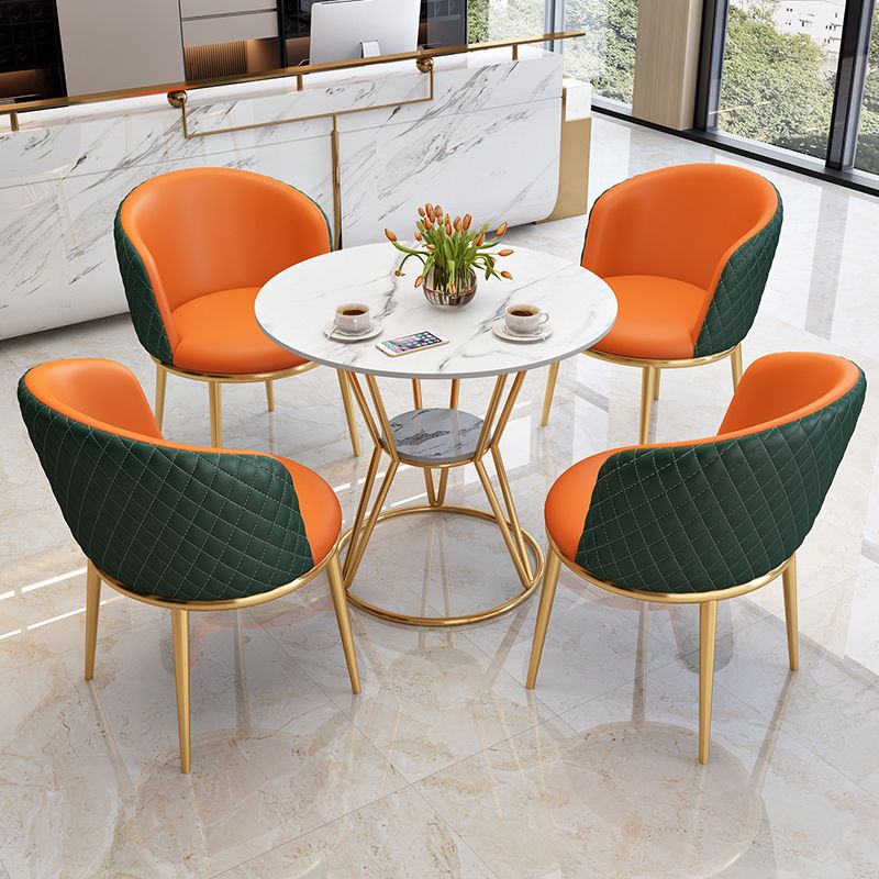 Juego de comedor de estilo moderno con sillas acolchadas 1/2/5 piezas de comedor para el hogar