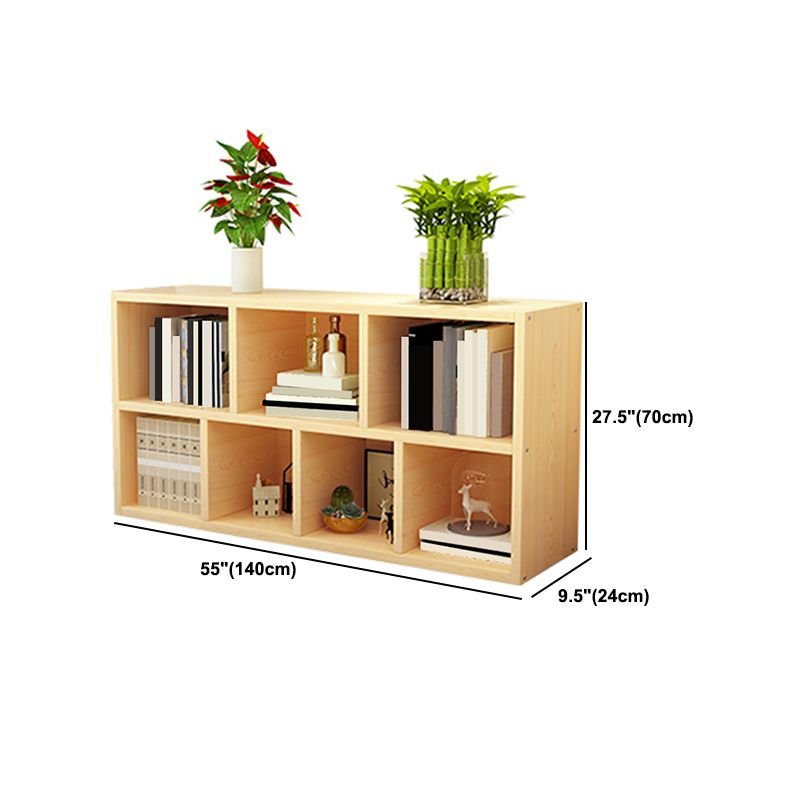 Libreria moderna in legno, libreria geometrica per qualsiasi stanza, 9,5 "W