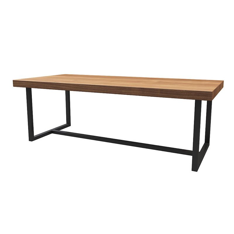 モダンな1/5/7ピースダイニングセット長方形パインウッドダイニングテーブル用カフェ用