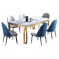 Traditional Luxury Dining Table Rectangle Sintered Stone 4 Legs Table with Gold Frame Clearhalo ' dining_table' 'Dining Tables & Seating' 'Dining Tables' 'furn' 'furn_dining_table' 'Furniture' 'furniture_dining_table' 'Kitchen & Dining Furniture' 'kitchen&dining_furn' 'kitchen' 'kitchen_dining_table' 1200x1200_ac6611f5-0799-43d5-b32f-14756695fd34