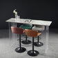 Modern Acrylic Bar Dining Table with Stone Top Rectangle Indoor Bistro Table Clearhalo 'Bar Furniture' 'Bar Tables' 'bar_tables' 'furn' 'furn_bar_tables' 'Furniture' 'furniture_bar_tables' 'Kitchen & Dining Furniture' 1200x1200_ac687ed2-904c-4d16-93c6-06f84331af78
