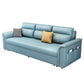 32.67 "Alto Faux Leather Sleeper Nordic Styled Sofa Bed in Blue