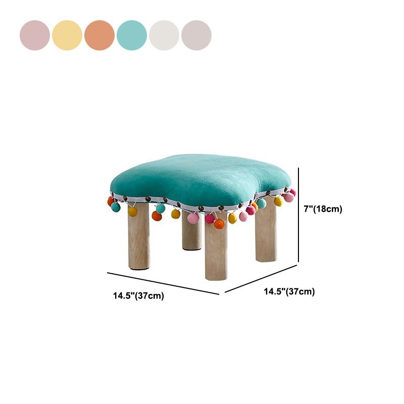 Orange Modern Standard Cotton Tear Resistant Standard for Living Room Clearhalo 'furn' 'furn_ottomans_poufs' 'Furniture' 'Living Room Furniture' 'Ottomans & Poufs' 'ottomans_poufs' 1200x1200_ac6ab41e-33a0-497a-9da8-ebf10e6d6b63