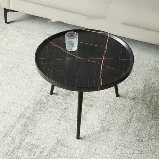 Tavolino in legno rotondo/ovale in stile moderno 3/4 gambe tavolino