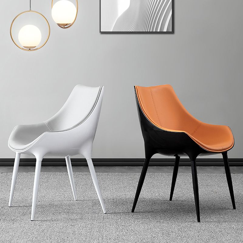 Contemporary Style Dining Chairs Kitchen Arm Side Chairs with Metal Legs (Set of 2) Clearhalo ' kitchen&dining_furn' 'Dining Chairs' 'Dining Tables & Seating' 'dining_chair' 'furn' 'furn_dining_chair' 'Furniture' 'furniture_dining_chair' 'Kitchen & Dining Furniture' 'kitchen' 1200x1200_ac6c943d-44e4-41a9-b1ab-ad1d0b6d3859