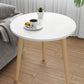 Tavolino da 3 gambe in legno bianco/naturale tavolino rotondo per soggiorno