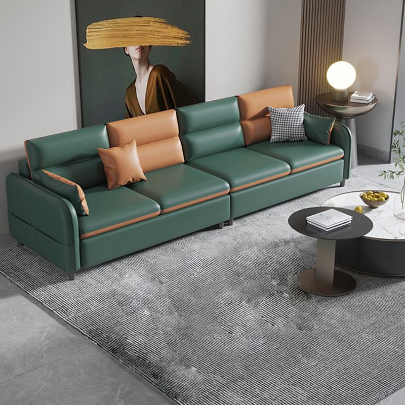 Contemporary Fabric Loose Back Sofa 29.53"High Pillow Top Arm Sofa with Storage Clearhalo 'furn' 'furn_sofas' 'Furniture' 'furniture_sofas' 'kitchen' 'kitchen_sofas' 'Living Room Furniture' 'Sofa' 'sofas' 1200x1200_ac702343-97a2-44e5-a38c-dce06f1cdc75