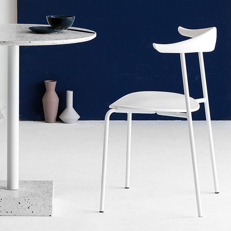 Open Back Armless Dining Chairs Industrial Side Chairs with Metal Legs Clearhalo ' kitchen&dining_furn' 'Dining Chairs' 'Dining Tables & Seating' 'dining_chair' 'furn' 'furn_dining_chair' 'Furniture' 'furniture_dining_chair' 'Kitchen & Dining Furniture' 'kitchen' 1200x1200_ac716570-5535-4731-9a50-361b6278c2ff