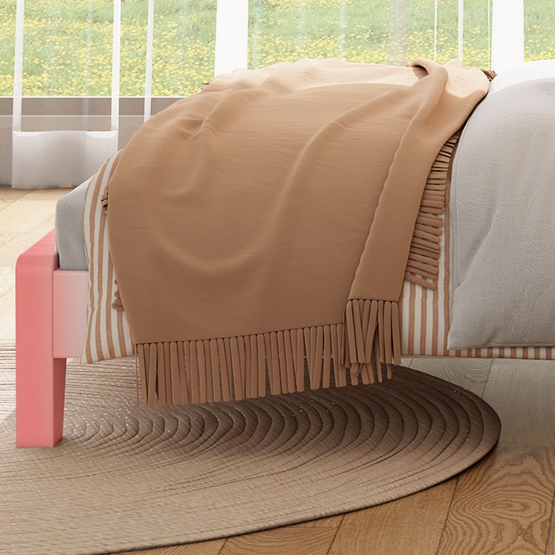 Solid Wood Standard Bed Modern White Bed Frame with Headboard Clearhalo 'Bedroom Furniture' 'Beds' 'furn' 'furn_beds' 'Furniture' 1200x1200_ac73511f-36c6-462f-97c7-6d074f45d8fd