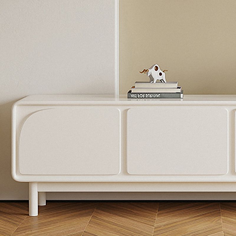 Contemporary TV Console Wooden White Media Console with Doors Clearhalo 'furn' 'furn_tv_stands_entertainment_centers' 'Furniture' 'Living Room Furniture' 'TV Stands & Entertainment Centers' 'TV Stands & Media Storage Furniture' 'tv_stands_entertainment_centers' 1200x1200_ac7406ca-1f3a-4af6-87e7-2cdb3f7a132d
