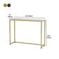 Tabella della console superiore in marmo per accento console Hall 29.53 "