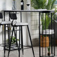 White Stone Bar Table Industrial Bar Dining Table with Sled Base Clearhalo 'Bar Furniture' 'Bar Tables' 'bar_tables' 'furn' 'furn_bar_tables' 'Furniture' 'furniture_bar_tables' 'Kitchen & Dining Furniture' 1200x1200_ac773ad9-a971-459c-8c66-264d2f71a855