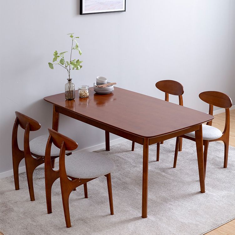 Modern Rectangle Dining Table Solid Wood 4 Legs Dining Table for Home Use Clearhalo ' dining_table' 'Dining Tables & Seating' 'Dining Tables' 'furn' 'furn_dining_table' 'Furniture' 'furniture_dining_table' 'Kitchen & Dining Furniture' 'kitchen&dining_furn' 'kitchen' 'kitchen_dining_table' 1200x1200_ac794c84-3d57-444a-9af5-6153a73a0c05