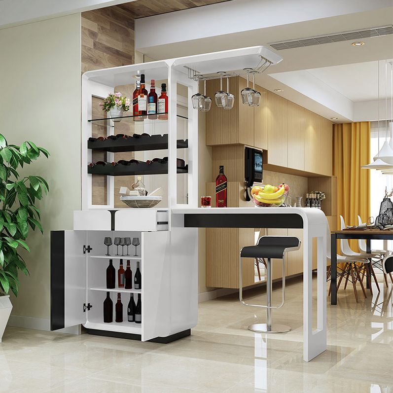 Tabouret de bar 1/2/3 et table en noir et blanc pour salle à manger