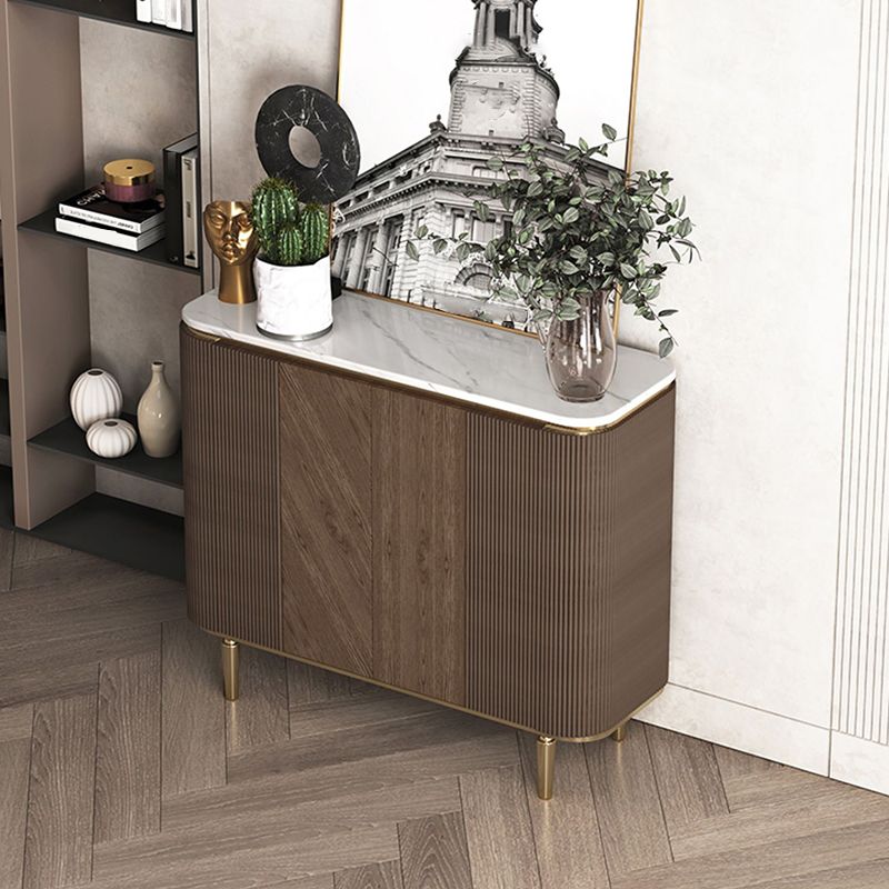 Glam Sideboard Cabinet Marble Sideboard Tavolo con porte per sala da pranzo