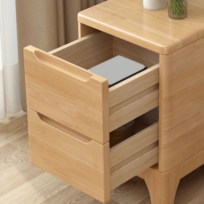 2 Drawer Nightstand with Legs 20" Tall Wood Accent Table Nightstand Clearhalo 'Bedroom Furniture' 'furn' 'furn_night_stand' 'Furniture' 'night_stand' 'Nightstands' 1200x1200_ac7dfca8-7809-4ecc-8312-d264b1998653