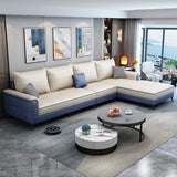 Square Arm Cushion Back Removable Cushions 4 Seat L-Shape Sofa Clearhalo 'furn' 'furn_sectionals' 'Furniture' 'furniture_sectionals' 'kitchen' 'kitchen_sectionals' 'Living Room Furniture' 'Sectionals' 1200x1200_ac7ebdc3-a197-42b4-b314-ab4bc32244e1