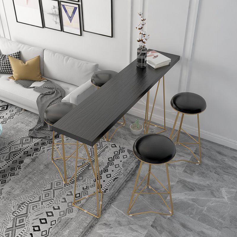 Traditional Luxury Dining Table Solid Wood Bar Table Rectangle Bar Table Clearhalo 'Bar Furniture' 'Bar Tables' 'bar_tables' 'furn' 'furn_bar_tables' 'Furniture' 'Kitchen & Dining Furniture' 1200x1200_ac7f270b-323f-4cad-80d9-1b3c96a5d2db