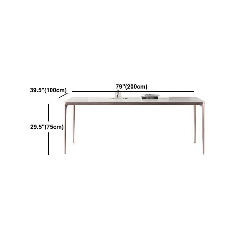 White and Purple Dining Table Modern Stone and Metal Dining Room Table Clearhalo 'Dining Tables & Seating' 'Dining Tables' 'dining_table' 'Furniture' 'furniture_dining_table' 'Kitchen & Dining Furniture' 1200x1200_ac7f3a95-eece-4721-aea3-e1976d81cf01