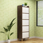 9.4 "W moderne houten boekenplank gesloten achterste plank boekenkast met deuren
