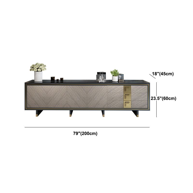 Mobile tv in vetro nero splendido casa casa semplice console