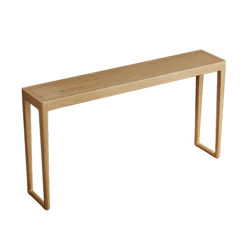 Tavolo da console rettangolare moderna Tabella di divano console in legno in naturale/marrone