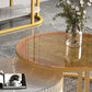 Oval Tropical Coffee Table Slate Storage 2 Nesting Coffee Table Set Clearhalo 'Coffee & Accent Tables' 'Coffee Tables' 'coffee_tables' 'furn' 'furn_coffee_tables' 'Furniture' 'Living Room Furniture' 1200x1200_ac84b348-8d36-4c74-91c9-0a808a90e790