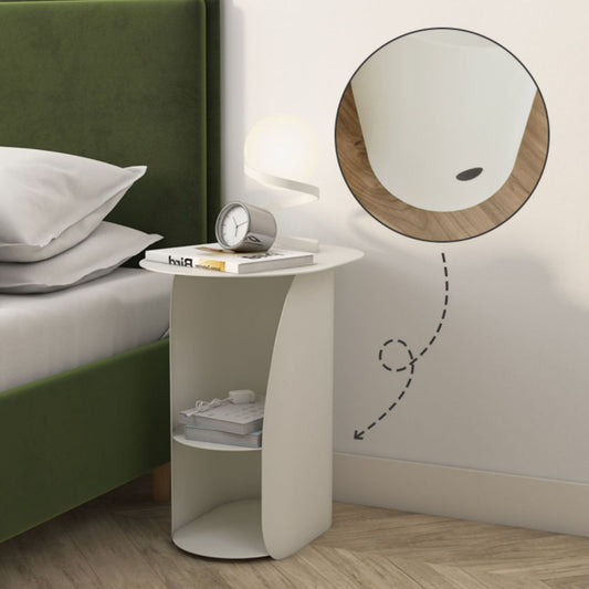 14 "W x 20" H moderno comodino in metallo per cabine da letto con 2 ripiani